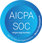 AICPA SOC compliance certification badge.
